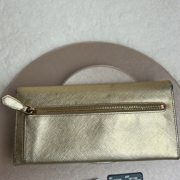 Gold Prada Wallet with identification card newly added to our boutique - Picture 3 of 10